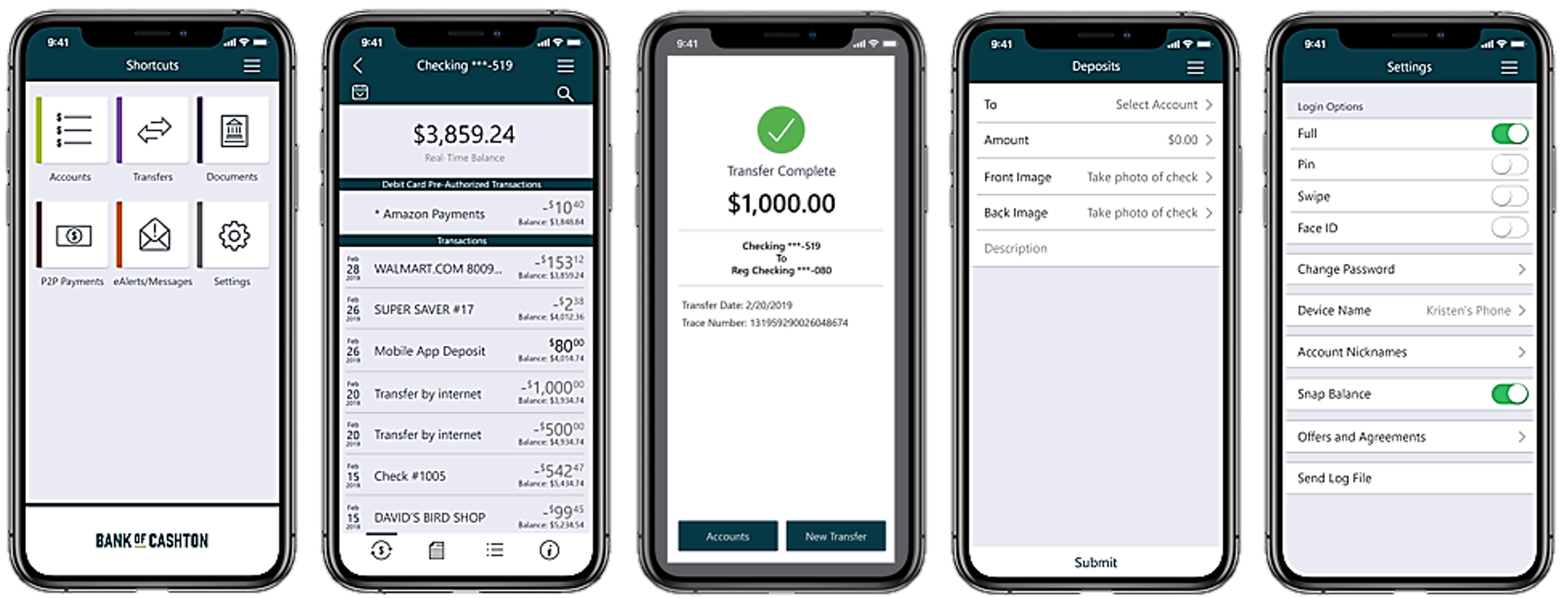 Mobile Banking App - Bank of Cashton